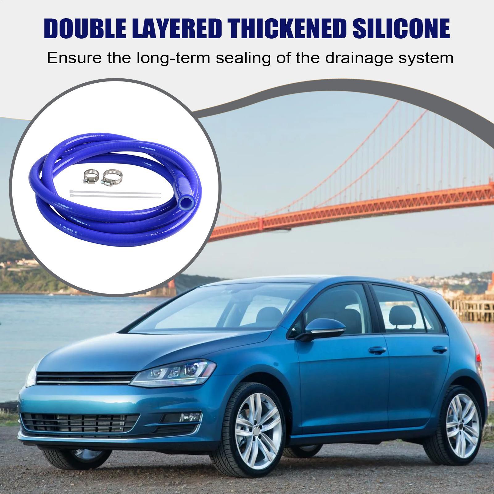 For All Volkswagen Models Sunroof Water Drain Tube 6.8 Ft Car Sunroof Drain Pipe Prevent Water Leakage Double Layer Silicone China Mainland