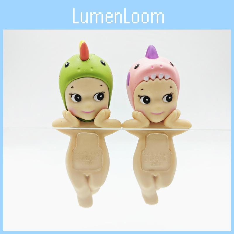 Cute Papatian Dinosaur Angel Figurines Set Of Six Blind Box Cake Decorations For Gifts