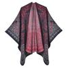New Retro Cashew Flower Large Shawl Autumn and Winter Women's Imitation Cashmere Thickened Warm Scarf Cape