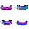 Black LED Glowing Glasses APP Control USB Charging MultiColor Glasses For Party Birthday Bar