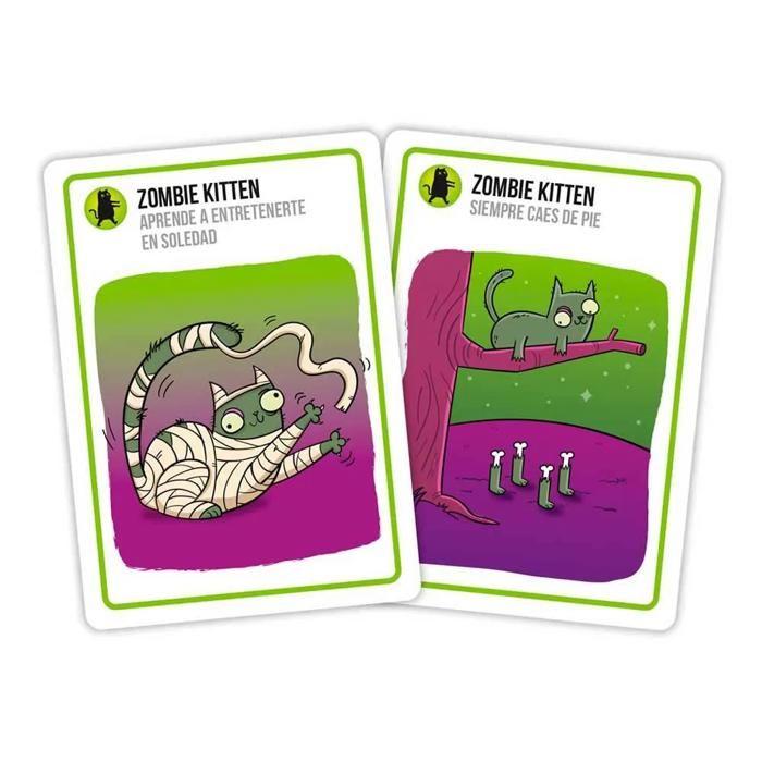 Jeu De Plateau - ASMODEE - Zombie Kittens - Version Espagnole - Multicolore - Pour Enfants