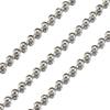 10pcs Stainless Steel Ball Beading Chains 8-20cm Connector for Key Chain/Dolls/Label DIY Bracelet Jewelry Making Accessorise