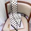 Long Silk Scarf Bag Tie Lady Neck Skinny Scarves Hairband Foulard Horse Print  Lady Neckerchief Ribbon  Spring New