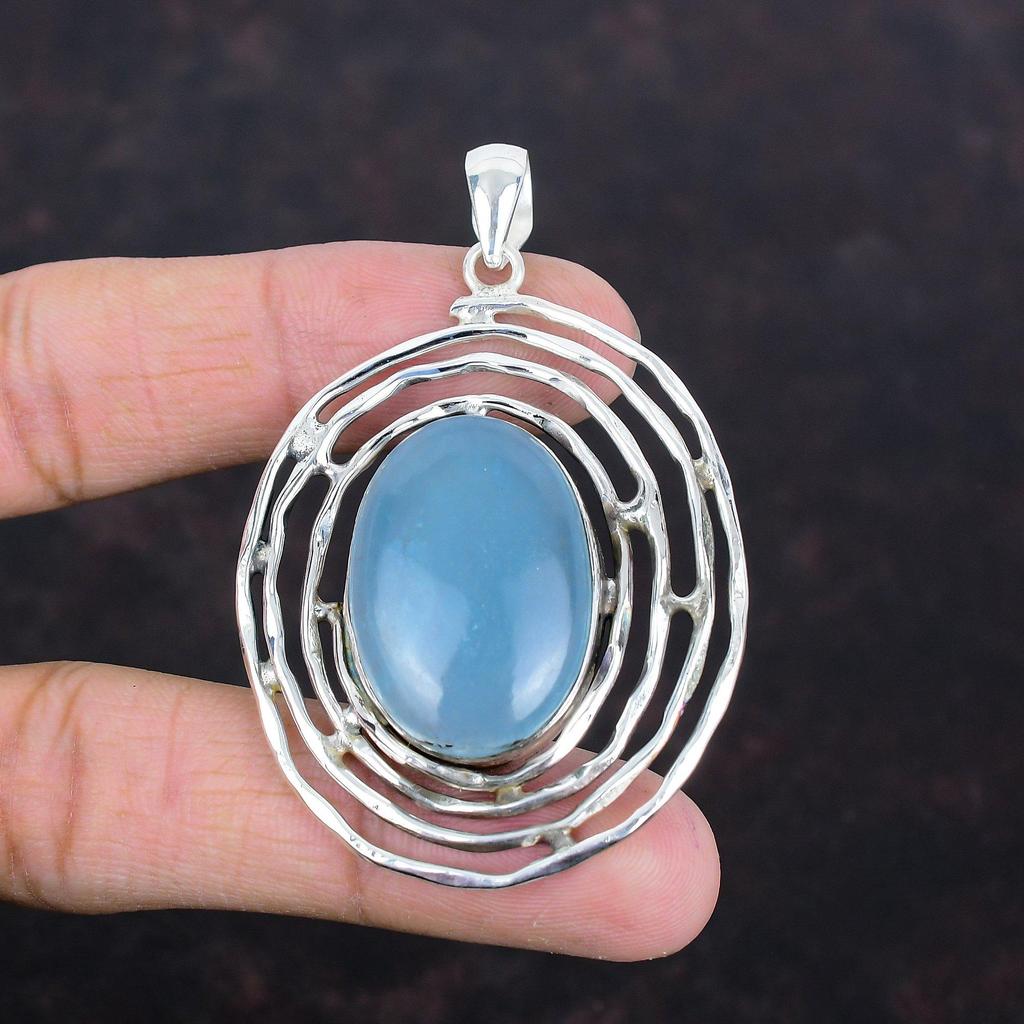 Aquamarine Pendant Gemstone Handmade Pendant 925 Sterling Silver Pendant Aquamarine Jewelry Stylish Pendant Gifts For Wife Designer Pendant