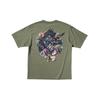 Uniqlo X Kosuke Kawamura X Capcom Collaboration SS24 Monster Hunter Back Print Short Sleeve T-Shirt Unisex T-Shirt Olive 472182-56