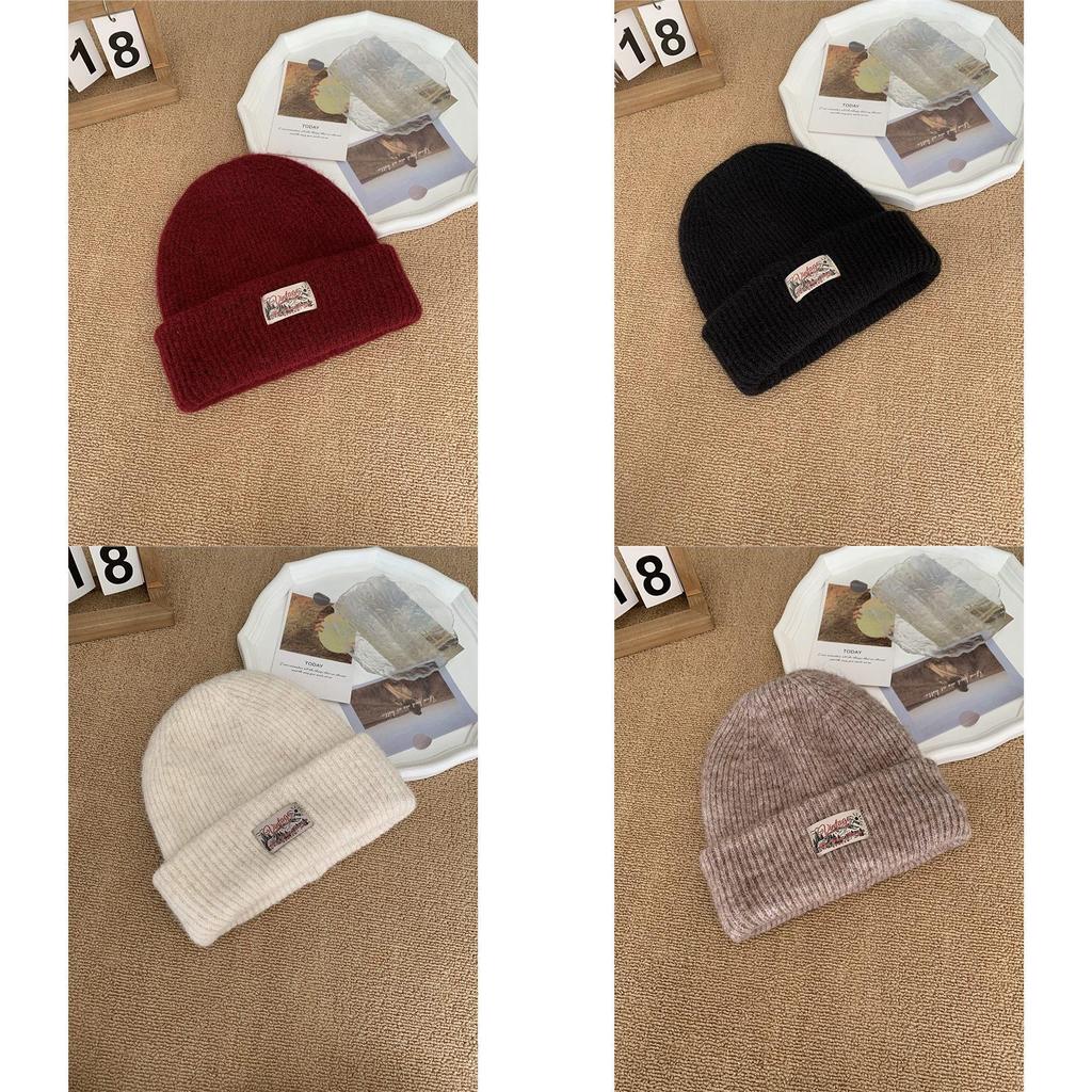 Cotton Knitted Beanie Hat For Women With Warm Coverage For Winter Outdoor Activities