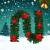 2.7M Christmas Decoration Rattan Christmas Garland Wreath for Mantel Stairs Home Indoor Outdoor Decor