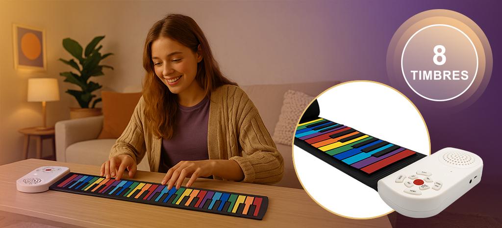 MusicMate MM-P6 TravelMelody Roll-Up Keyboard