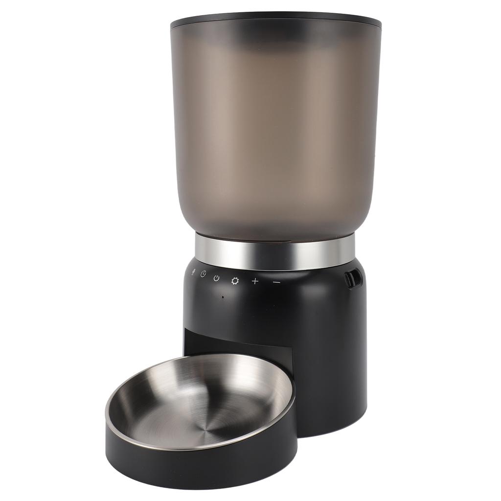 4.2L Automatic Cat Feeder Large Capacity Transparent Cat Dog Food Dispenser Dual Power Supply Auto