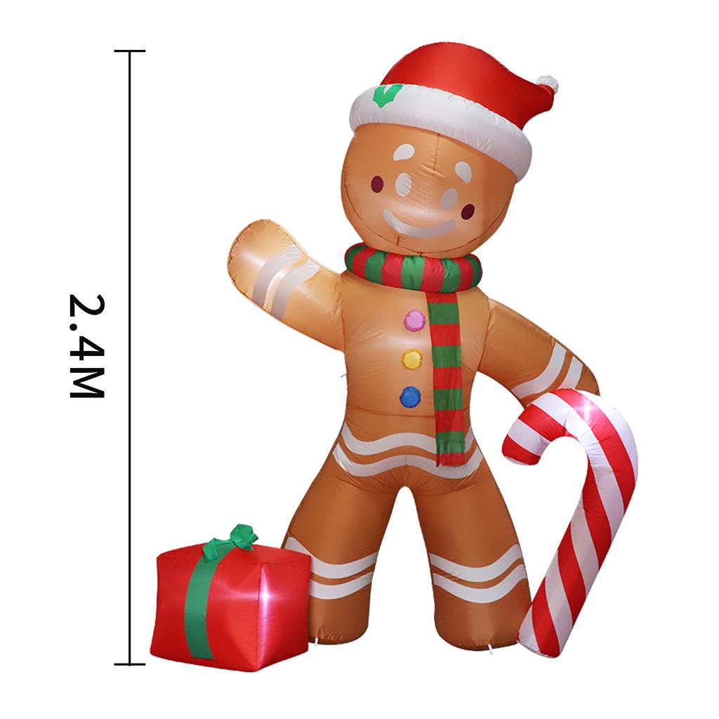 Christmas Snowman Inflatable Outdoor Decoration, for Party Indoor, Outdoor, Garden Winter Decor,Party & Holiday DIY Decorations