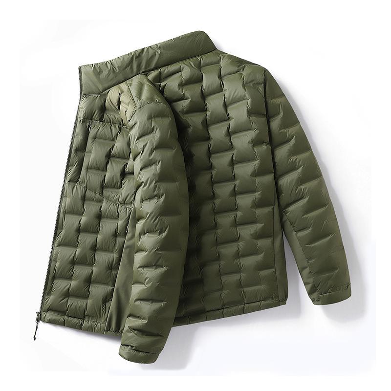 Leichte Daunenjacke für Damen und Herren mit Stehkragen für den Winter - Weiße Entendaune, Modischer Lässiger Warmer Mantel