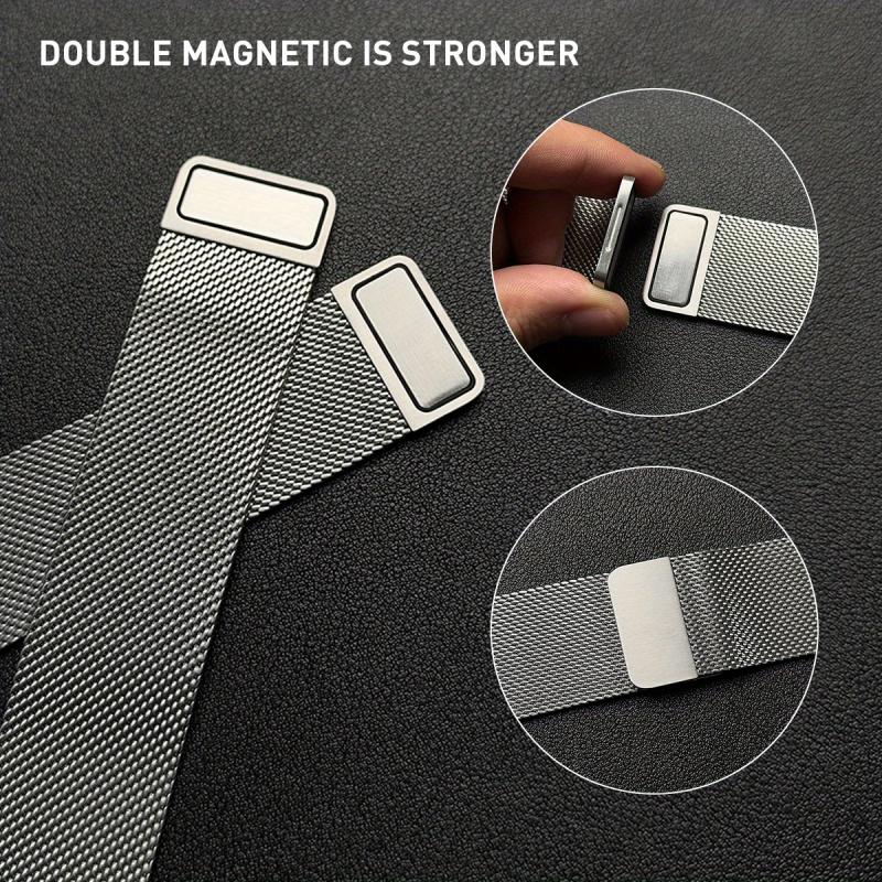 Durable Stainless Steel Magnetic Mesh Band for Garmin Fenix 8/7/6/5/935 22/26mm Quick Release Breathable Buckle Closure