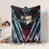 1pc V for Vendetta Flannel Throw Blanket - HD Printed Lightweight Soft Warm All-Season Blanket for Sofa, Bed, Travel, Camping 090