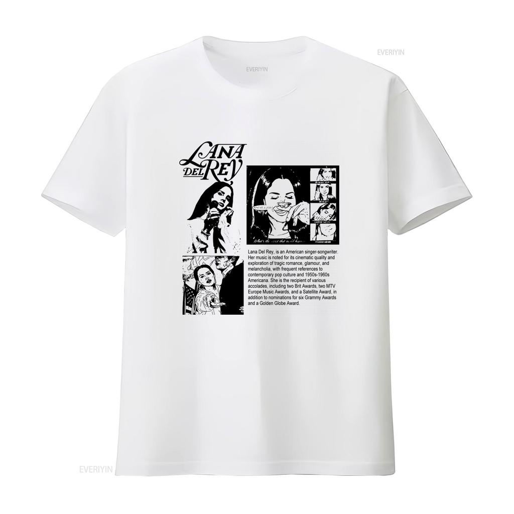 Lana Del Rey Vintage T Shirt American Singer Songwriter Design Vintage Washed Slightly Soft Designer Clothes