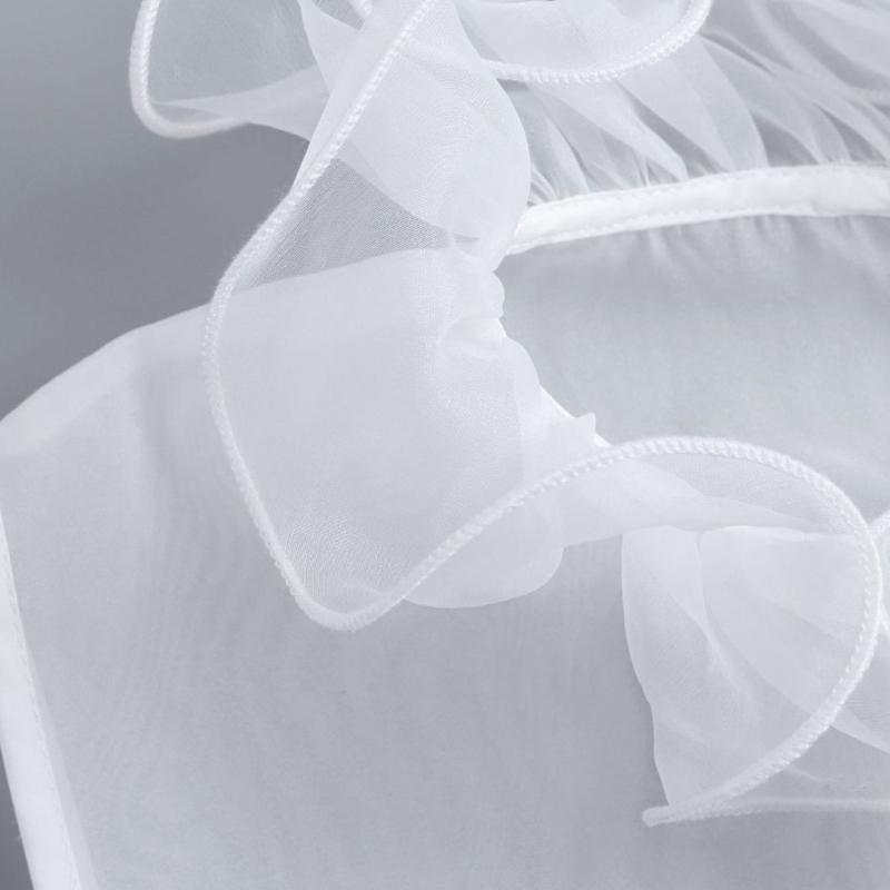 Elegant Detachable Lace Collar And Arm Sleeve Set For Formal Event Breathable Tulle Fabric Fashion Outfit Accessory