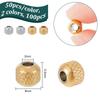 1box 100pcs 2 colors 201 Stainless Steel Beads Cadmium Free & Nickel Free & Lead Free Rondelle Mixed color 6x5.5mm Hole: 2mm 50pcs/color