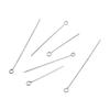 10000Pcs/Bags Size 0.5mm 0.6mm 0.7mm Stainless Steel Silver Eye Pins Needles for DIY Jewelry Making Necklace Bracelet Findings
