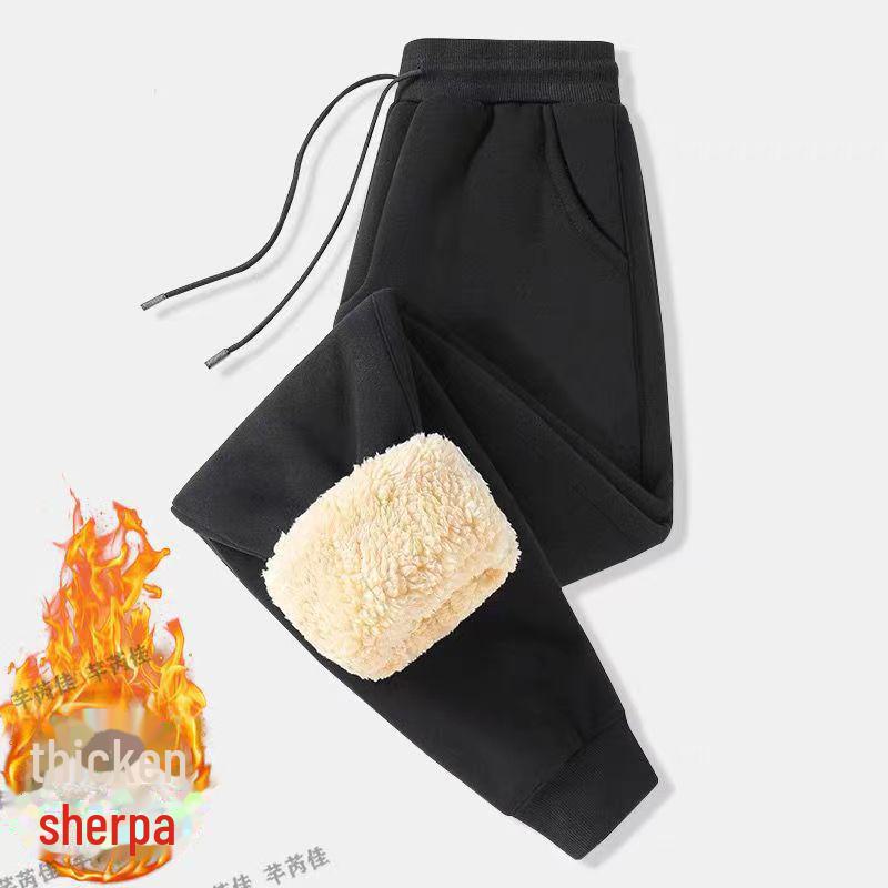 

Мужские повседневные брюки из плотного бархата из Гонконга - свободные прямые спортивные брюки на осень/зиму 4XL