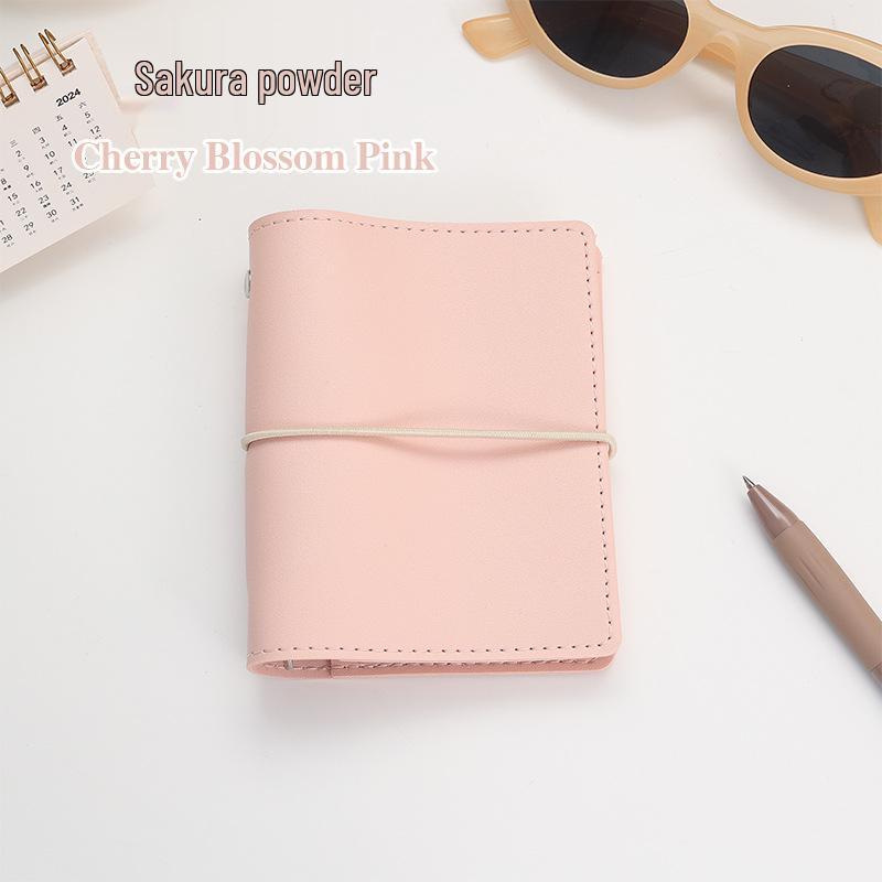

M5 Portable Mini PU Leather Loose-Leaf Pocket Notebook with Band