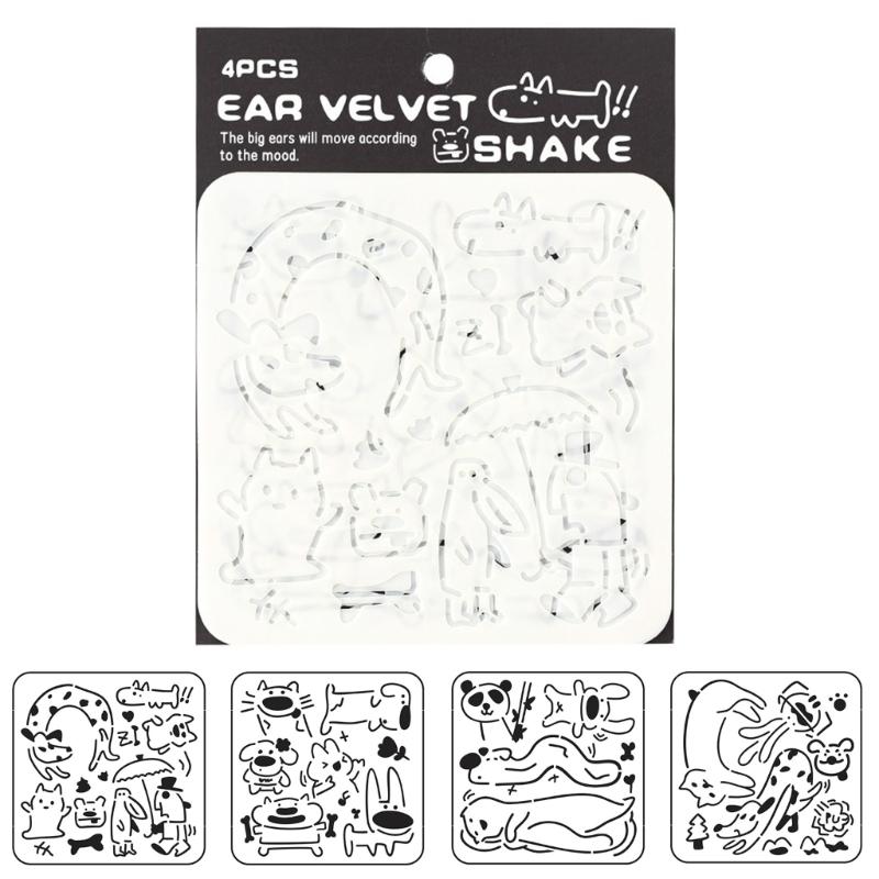 

Reusable PET Stencil For Handmade Posters Holiday Theme Crafting Tool And Easy To Clean