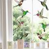 M-Modern-8 Large Beautiful Humming Bird Static Cling Window Stickers Hummingbird Anti Collision Bird Strike Window Stickers