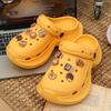 Girls heart cute cartoon accessories hole shoes women's summer eva non-slip bag head sandals beach shoes