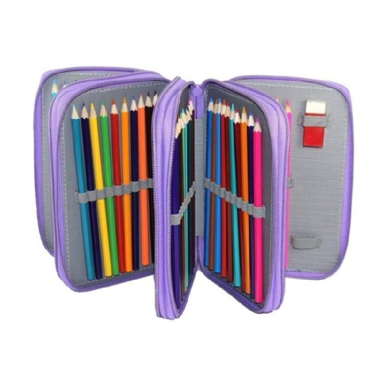Neatly Organized 4 Level Pencil Holders With 72 Dedicated Slots Waterproof Cloth Fabric Stationeries Organizers Bag