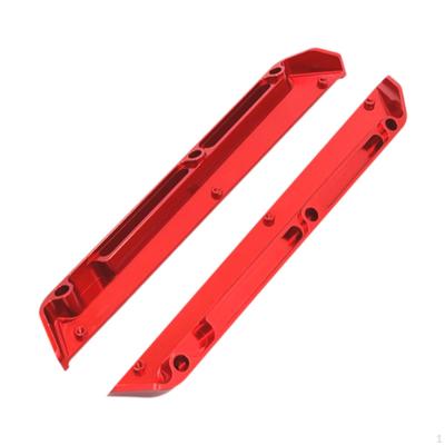 2 Pieces 1/12 Aluminum Alloy RC Car Chassis Mud Guards DIY Accessories, Replacement Side Trails Bar
