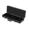 Model 00 Handheld Texas Hold'em Chip Case with 10 Black Chips, Code K300, Thickened Aluminum Alloy, Pull Rod Design.