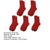 Yousheng 10 Pairs Unisex New Year Red Socks Chinese Embroidery Mid-tube Elastic Anti-slip Prosperity Auspiciousness Symbol Sweat Absorption Men