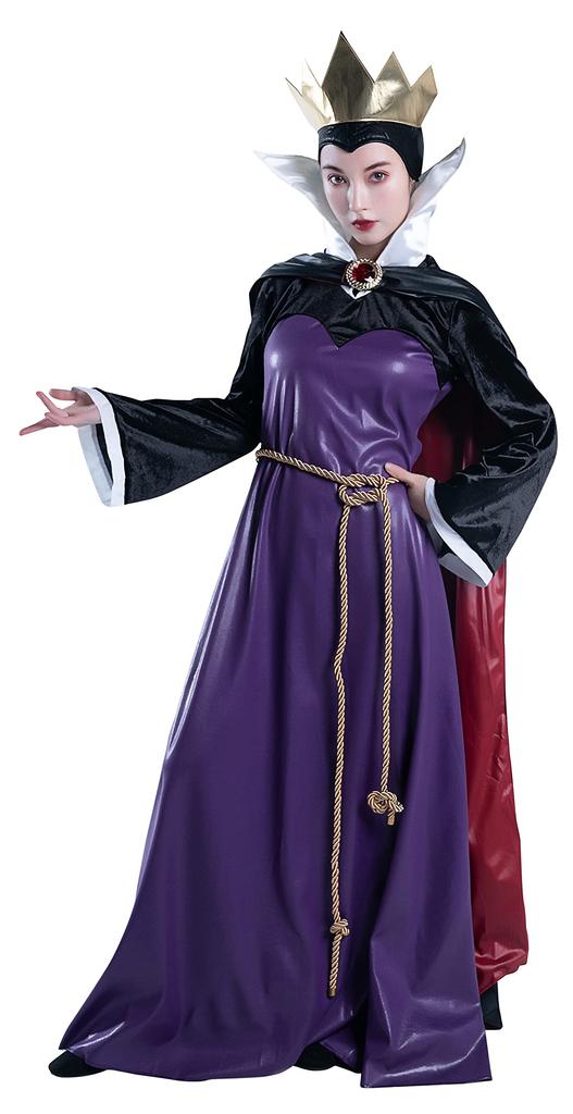 Disney Snow White Queen Wicked Queen Halloween Size 67475N Costume, Small, Women's, Purple,