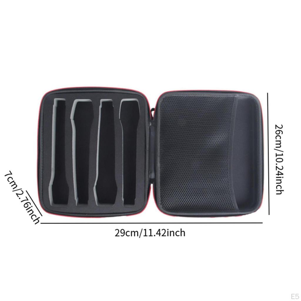 Case Carrying with Sponge Padding Water Resistant Anti-Drop Accessory Bag Portable Handle