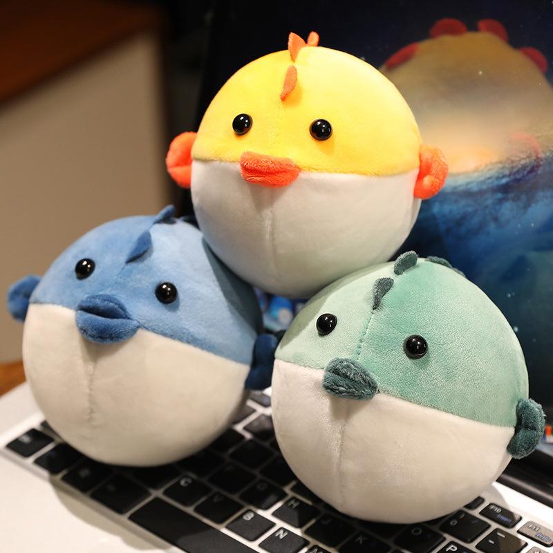 Niedliche kleine Kugelfisch-Puppe Plüschtier Kugelfisch-Puppe Squeeze Dekompression Quetschball Kinder Beruhigungspuppe