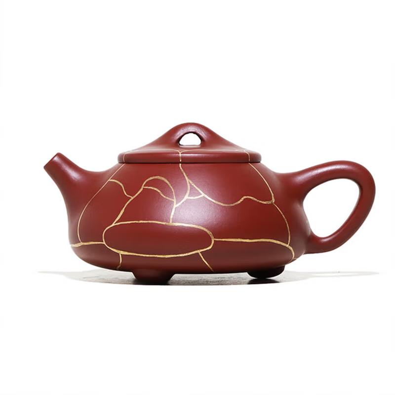 Dahongpao Zisha Gilded Shipiao Teapot