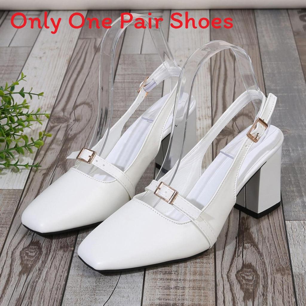 Summer High Heel Shoes For Women With Square Toe And Rubber Sole Perfect For Party Wear