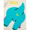 Children's Clothing Summer Kids Short Sleeve T-shirt Top Boys and Girls Half Sleeve Front and Rear Dinosaur Print Clothes Cotton Base Shirt