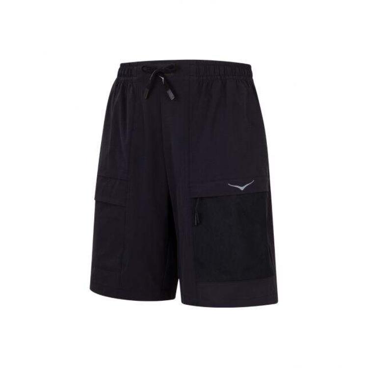 HOKA ONE ONE Solid Color Comfortable Simple Stylish Casual Shorts Men shorts 1173657-BLK S