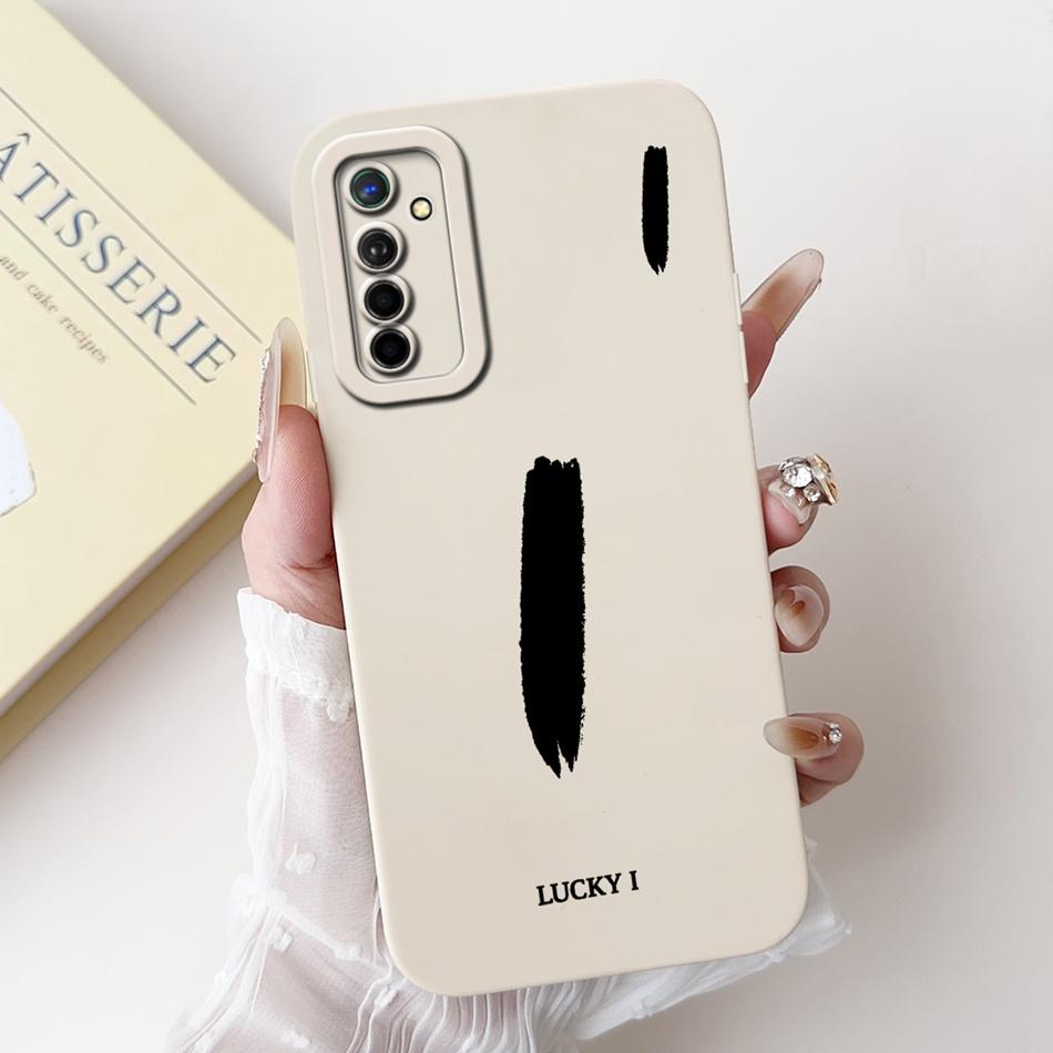 For Realme X2 XT Lucky Initial Letter Phone Case For Realme XT X2 Soft Silicone Shockproof Cases