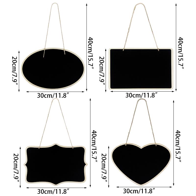 1Pc Rustic Wedding Wooden Blackboard Mr Mrs Bridal Shower Decoration Photobooth Birthday Party DIY Home Decor Sign Message Board