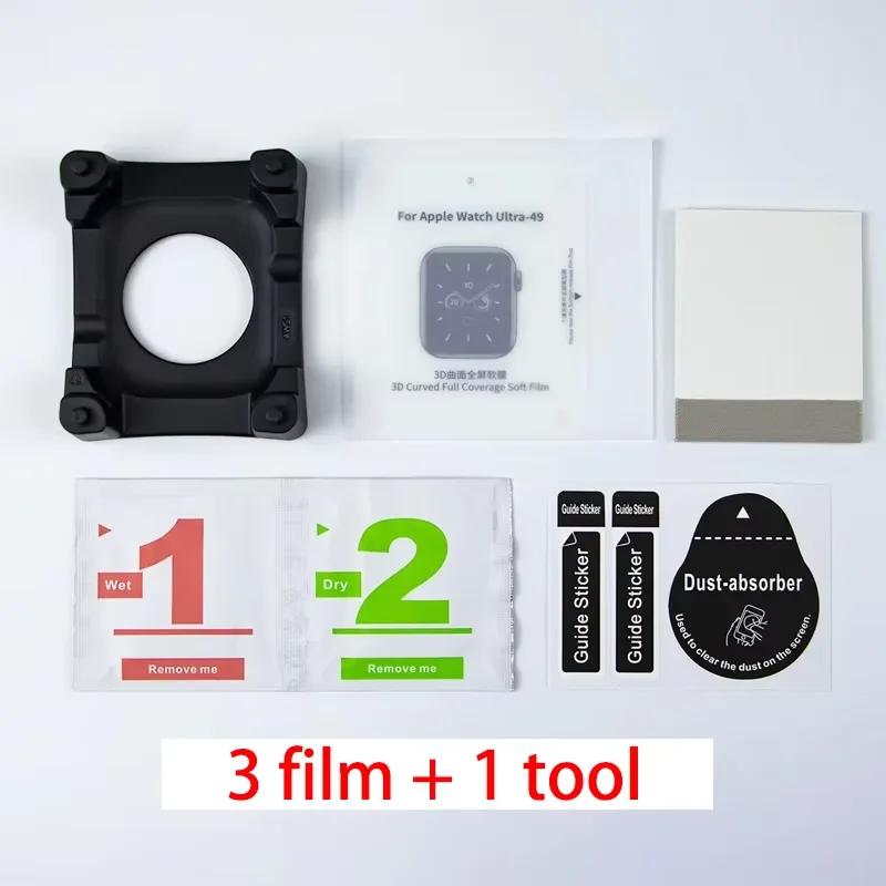 Einfach zu installierender Displayschutz für Apple Series 10 46mm 42mm / Watch Ultra 49mm / 9 8 7 6 5 4 3 SE 45mm 41mm 44mm 40mm Film