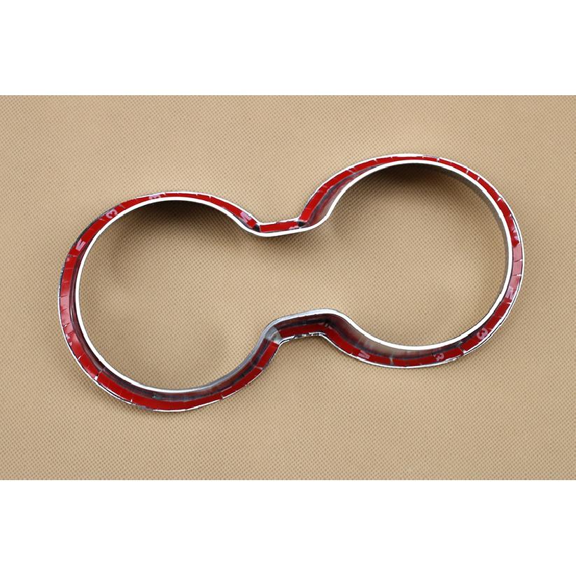 Front Water Cup Holder Cover For Jeep Cherokee KL 2014- Matte Chrome