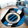 Club Brugge KV Custom Name Round Area Rug,Carpet Rug for Living Room Bedroom Sofa Playroom Decor,Non-slip Floor Mat