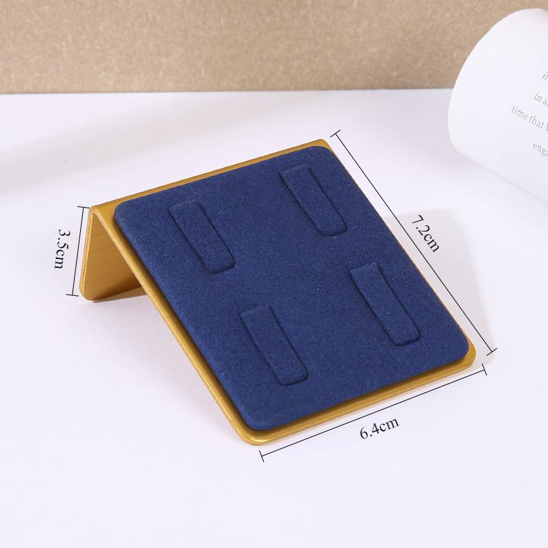 Rings Jewelry Display Rack Jeweler Counter Showcase Shelf Household Ring Jewellery Storage Stand Trinket Live Pictures Props