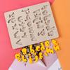 1pcSmall Write English Alphabet Number Fondant Silicone Mold Lowercase Letters Sugarcraft Cupcake Baking Mold CakeDecoratingTool