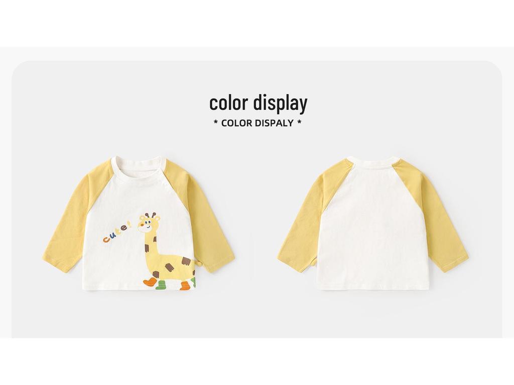 Kaka Panda Dziecięca Modna Koszulka z Długim Rękawem – Wiosenna Casualowa Warstwa Bazowa dla Chłopców i Dziewcząt