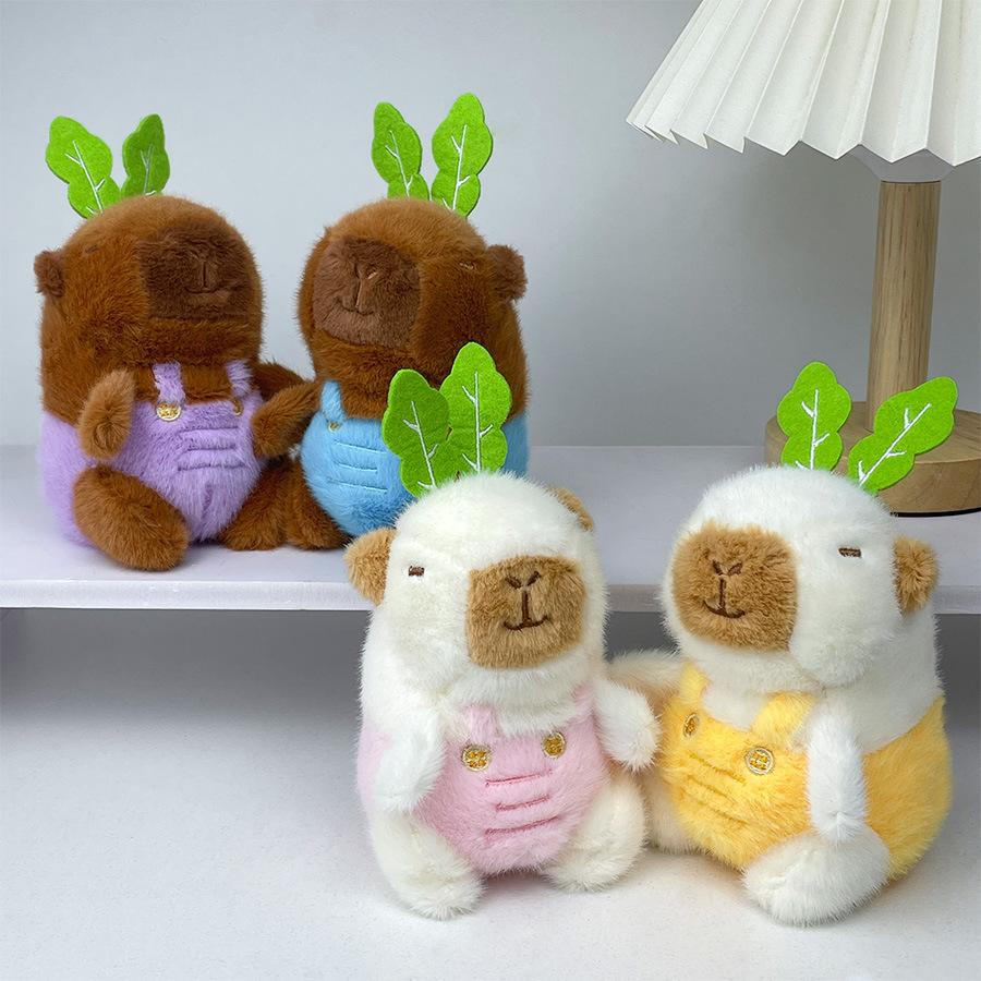 Creative Carrot Kapibala Plush Doll Capybara Toy Grab Machine Doll Sprinkle Gift Children's Doll Pendant