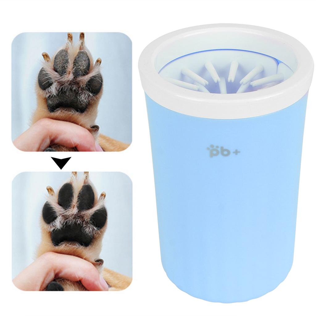 Paw Washer Detachable Pet Feet Cleaner Rotating Dog Portable Feet Cleaning CupBlue