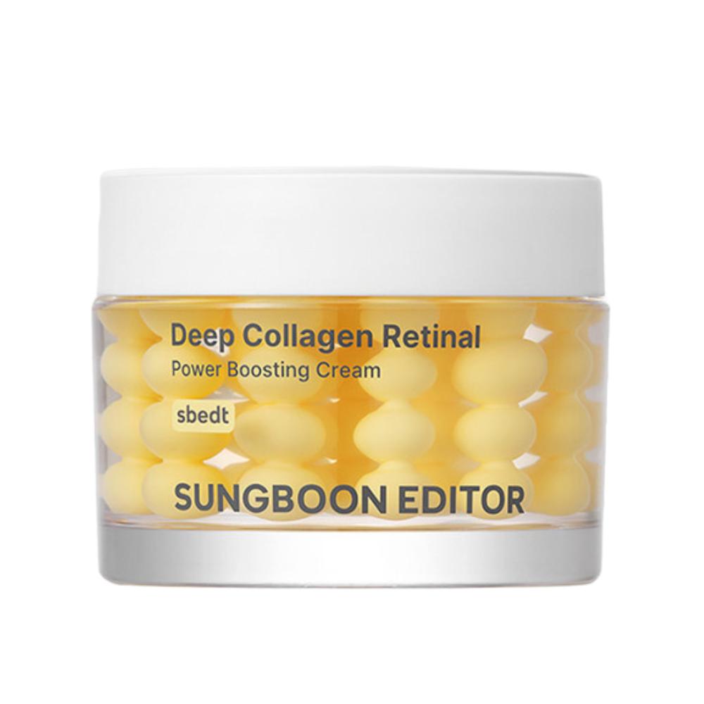 SUNGBOON EDITOR Deep Collagen Retinal Power Boosting Cream 50ml | High-Nutrition Egg Yolk Formula for Elasticity