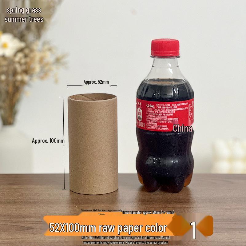 White Embryo Paper Tube Roll for Creative DIY Doodle Crafting and Painting in Kindergarten