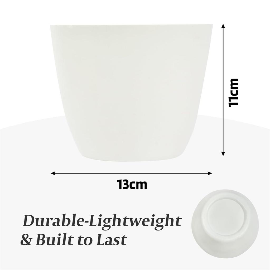 Pack of 12 Flower Pot | Flower Pot for Living Room-Office | Flower Planters for Home-Office-Lawns & Garden Decor